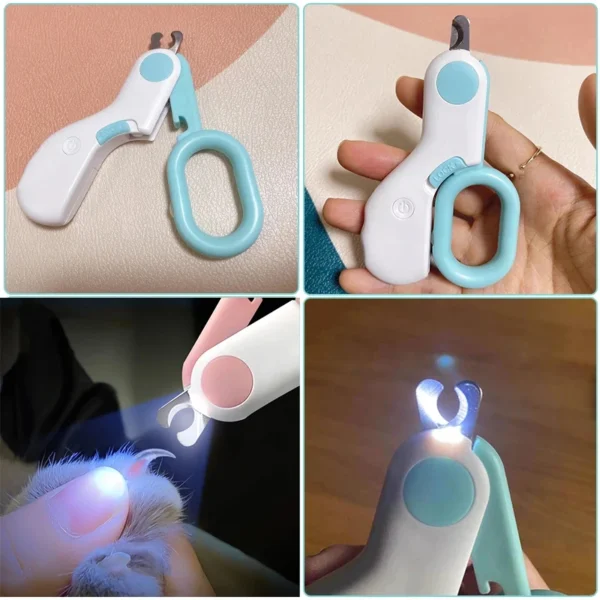 Professional Pet Nail Clipper LED Light Pet Nail Clipper Claw Grooming Scissors for Cats Small Dogs Scissors Cat Accessories - Image 6