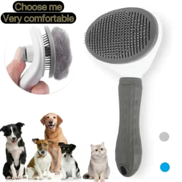 Pet Dog Brush Cat Comb Self Cleaning Pet Hair Remover Brush For Dogs Cats Grooming Tools Pets Dematting Comb Dogs Accessories