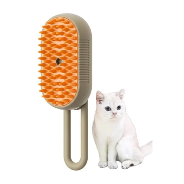 3-in-1 Dog Hair Brush Cat Hair Brush Electric Pet Cleaning Brush Steam Spray Brush Massage Hair Removal Comb Anti Flying Brush - Image 2