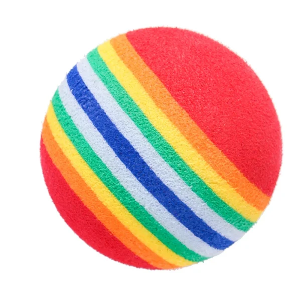 Rainbow EVA Cat Toys Ball Interactive Cat Dog Play Chewing Rattle Scratch EVA Ball Training Balls Pet Toys Supplies - Image 5