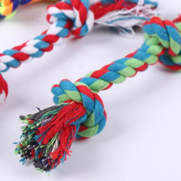 Dog Toy Pet Molar Bite-resistant Cotton Rope Knot for Small Dog Puppy Relieving Stuffy Cleaning Teeth Pet Chew Toys - Image 4