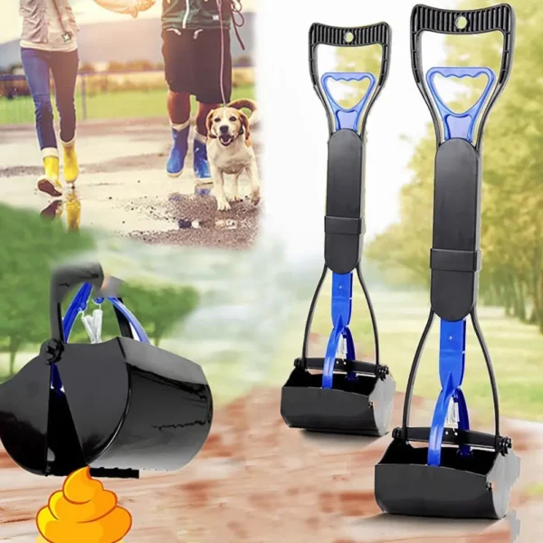 Cleaner Pooper Scooper Pet Dog Long Handle Pet Pooper Scooper Dog Cat Poop Scoop Clean Waste Cleaning Tools Pet Supplies - Image 2