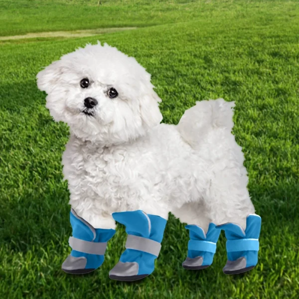 Breathable Reflective Dog Shoes Pomeranian Teddy Bear Soft Soled Shoes Small Dog Puppy Breathable Foot Cover Thin Edition - Image 3