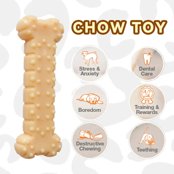 Dog Chew Toys Variety Triple Pack - Dog Toys for Aggressive Chewers - Indestructible Dog Bones for Small Dogs - Peanut Buter - Image 5