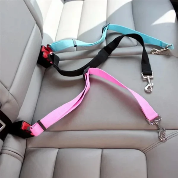 Adjustable Pet Cat Dog Car Seat Belt Pet Seat Vehicle Dog Harness Lead Clip Safety Lever Traction Dog Collars Dogs Accessoires - Image 3