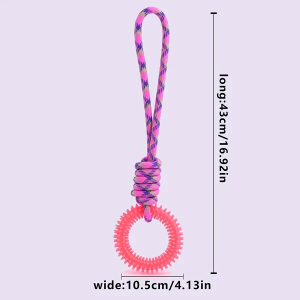 Supet Interactive Training Pet Toy Ring Spiked Ring Dog Teeth Cleaning Pet Supplies - Image 4