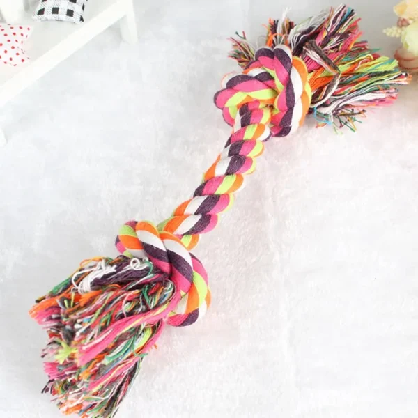 Dog Toy Pet Molar Bite-resistant Cotton Rope Knot for Small Dog Puppy Relieving Stuffy Cleaning Teeth Pet Chew Toys - Image 3