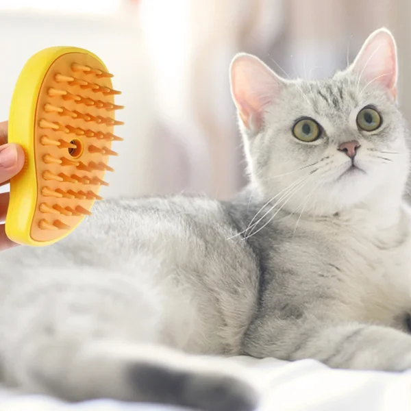 3 In 1 Cat Steamy Brush Dog Grooming Comb Self Cleaning Steam Cat Brush for Massage Dog Cat Hair Remover Comb Pet Grooming Brush - Image 5