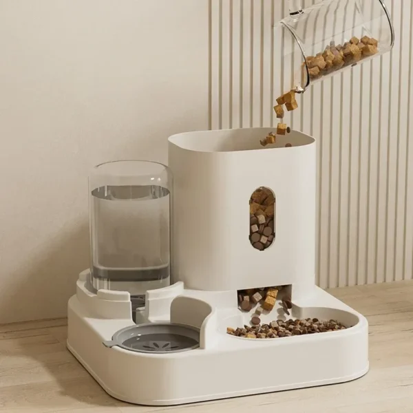 Automatic Feeder Cat Dog Food Bowl With Water Fountain Pet Large Capacity Raised Stand Dish Bowl For Cat Drinker Accessories - Image 3