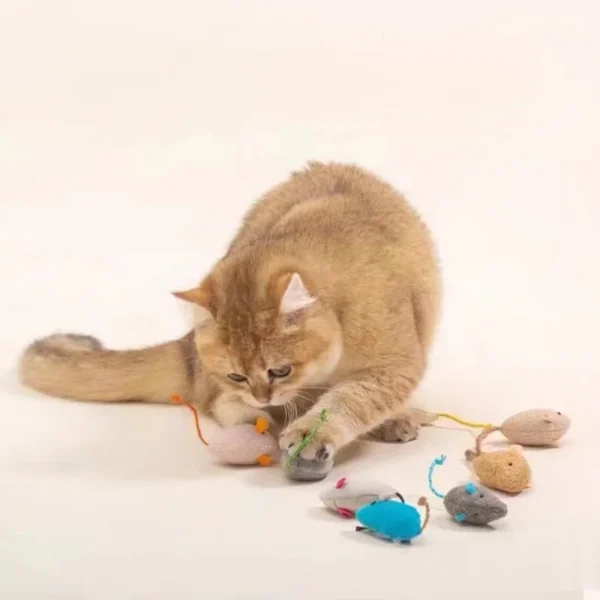 3Pcs New Plush Simulation Mouse Cat Toy Bite Resistance Plush Mouse Cat Scratch Interactive Mouse Toy Palying Toy For Cat Kitten - Image 2