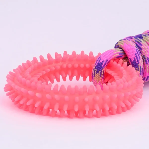 Supet Interactive Training Pet Toy Ring Spiked Ring Dog Teeth Cleaning Pet Supplies - Image 5