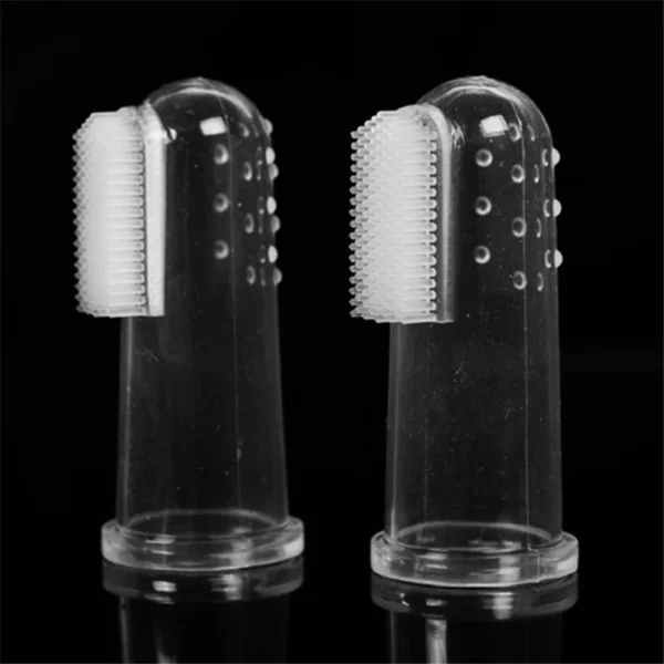 Super Soft Pet Finger Toothbrush Teddy Dog Brush Bad Breath Tartar Teeth Tool Dog Cat Cleaning Pet Supplies - Image 2