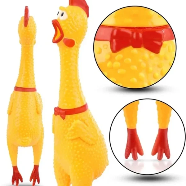 Funny Screaming Chicken Pet Dog Chew Toys Squeeze Sound Molar Chew Toys for Small Medium Large Dogs Chicken Pet Dog Toy Puppy - Image 4